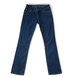 VIntage dELiA*s Morgan Women's Boot-Cut Dark Wash Denim Jeans Size 3/4 Y2K